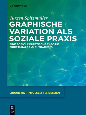 cover image of Graphische Variation als soziale Praxis